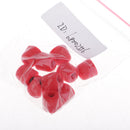 5 Pairs 3.0mm Memory Foam Tips Eartips For Earbuds /IN-EAR Earphones M Red