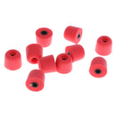 5 Pairs 3.0mm Memory Foam Tips Eartips For Earbuds /IN-EAR Earphones M Red