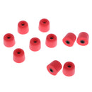 5 Pairs 3.0mm Memory Foam Tips Eartips For Earbuds /IN-EAR Earphones M Red