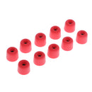 5 Pairs 3.0mm Memory Foam Tips Eartips For Earbuds /IN-EAR Earphones M Red
