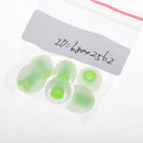3.8mm Silicone In-Ear Earphone Covers Earbud Tips 3pairs Profession Protect Your Ears(Transparen Green)