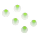3.8mm Silicone In-Ear Earphone Covers Earbud Tips 3pairs Profession Protect Your Ears(Transparen Green)