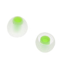 3.8mm Silicone In-Ear Earphone Covers Earbud Tips 3pairs Profession Protect Your Ears(Transparen Green)