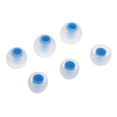 3.8mm Silicone In-Ear Earphone Covers Earbud Tips 3pairs Profession Protect Your Ears(Transparen Blue)