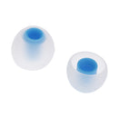 3.8mm Silicone In-Ear Earphone Covers Earbud Tips 3pairs Profession Protect Your Ears(Transparen Blue)