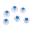 3.8mm Silicone In-Ear Earphone Covers Earbud Tips 3pairs Profession Protect Your Ears(Transparen Blue)