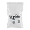 3.8mm Silicone In-Ear Earphone Covers Earbud Tips 3pairs Profession Protect Your Ears(Black Blue)