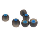 3.8mm Silicone In-Ear Earphone Covers Earbud Tips 3pairs Profession Protect Your Ears(Black Blue)