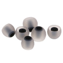 3.8mm Silicone In-Ear Earphone Covers Earbud Tips 3pairs Profession Protect Your Ears(Transparen Black)