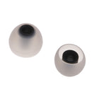 3.8mm Silicone In-Ear Earphone Covers Earbud Tips 3pairs Profession Protect Your Ears(Transparen Black)