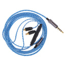 Replacement Upgrade Earphone Audio Cable Cord Inline Remote & Mic for ATH-LS50 70 200 300 400 E40 50 70 SR9 ESW950 etc