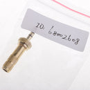 3.5mm Screw Lock Stereo Jack Male Plug Metal Audio Solder Adapter Gold