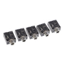 5Pcs Plastic PCB Mount 5-Pin Stereo 3.5mm Socket Audio Connector