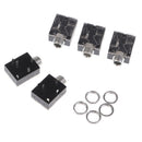 5Pcs Plastic PCB Mount 5-Pin Stereo 3.5mm Socket Audio Connector