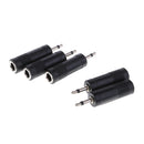 3.5mm 1/8"Male Plug Mono To 6.35mm 1/4"Female Jack Audio Converter 5Pcs/set Suitable for The Connect of Pc, Mp3, Smartphone, etc