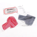 1Pair Car Battery Terminal Insulation Protector Sleeve Covers Black And Red 41mmx28mm