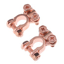 Pair Positive Negative Port Battery Terminals Clamp Connector Clip for Car Auto