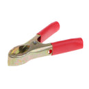 2X Metal Car Battery Clips Crocodile Alligator Test Clamps 10A 75mm Red&Black
