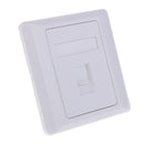RJ45 CAT5e Data Wall Outlet Socket Single Port Wall Panel Network Home Kit