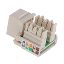 Durable 2 Way RJ45 Jack Module Cat5e Plug 8P8C Internet Adapters 90 Degree Inline