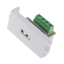 Durable USB Wall Socket Module Modular Wallplate with Frame Solderless Type