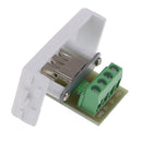 Durable USB Wall Socket Module Modular Wallplate with Frame Solderless Type