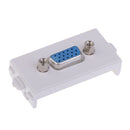 Durable VGA Wall Socket Module Modular Wallplate with Frame Directly Plug