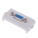 Durable VGA Wall Socket Module Modular Wallplate with Frame Directly Plug