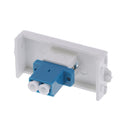 LC Connector Wall Socket Module Female Fiber Optic Wallplate with Frame Directly Plug Type