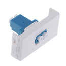 LC Connector Wall Socket Module Female Fiber Optic Wallplate with Frame Directly Plug Type