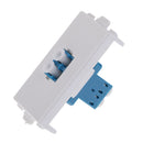 LC Connector Wall Socket Module Female Fiber Optic Wallplate with Frame Directly Plug Type