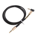 3.5mm audio cable, Male to Male Stereo Aux Cable with Premium Metal, for Smartphones, Tablets and MP3 Player Black