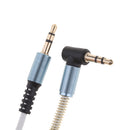 3.5mm Male to Male Stereo Cable Universal Aux Cord Auxiliary/Aux Coiled Stereo Audio Cable for Car Smartphone Tablets Headset PC Laptop Speaker MP3 Players