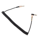 3.5mm Male to Male Stereo Cable Universal Aux Cord Auxiliary/Aux Coiled Stereo Audio Cable for Car Smartphone Tablets Headset PC Laptop Speaker MP3 Players(Black)