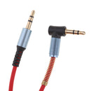3.5mm Male to Male Stereo Cable Universal Aux Cord Auxiliary/Aux Coiled Stereo Audio Cable for Car Smartphone Tablets Headset PC Laptop Speaker MP3 Players Red