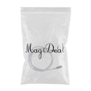3.5mm Male to Female Extension Stereo Audio Extension Cable Adapter, 90 Degree Right Angle Aux Cable White