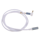 3.5mm Male to Female Extension Stereo Audio Extension Cable Adapter, 90 Degree Right Angle Aux Cable White