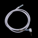 3.5mm Male to Female Extension Stereo Audio Extension Cable Adapter, 90 Degree Right Angle Aux Cable White