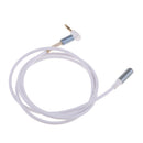 3.5mm Male to Female Extension Stereo Audio Extension Cable Adapter, 90 Degree Right Angle Aux Cable White