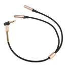 3.5mm Extension Audio Male to 2 Female Aux Cable for Headphones, Earphones, and Speakers Mp3 Player