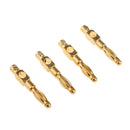 4x Metal Banana Plugs Audio Cable Adapter Connector Speaker Plug Jack TV Audio Speaker Cable Adapter Green