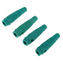 4x Metal Banana Plugs Audio Cable Adapter Connector Speaker Plug Jack TV Audio Speaker Cable Adapter Green