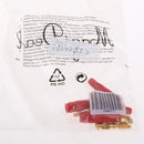 4Pcs 5mm Video Audio Speaker Cable Wire Banana Plugs Connectors Jacks with Insulation Cover -red