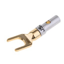 High quality Y Plug 45 Degree Spade Connector for speaker wire DIY Black