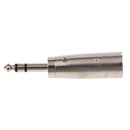 XLR Male to 1/4" 6.35mm Male Jack Socket Audio Adapter Gender Changer Coupler Silver