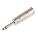 6.35mm (1/4 Inch)TS Mono Male Plug To XLR Male Audio Adapters Converter
