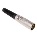 High Performance Metal Male 3Pin XLR Solder Type Microphone Line Plug Connector Mic Audio Adapter I Type