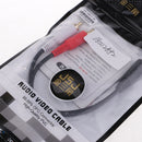 3.5mm Female to 2RCA Male Stereo Audio Cable Gold Plated for Smartphones, MP3, Tablets, Speakers,Home Theater,HDTV 0.2m