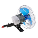 12V 8 inch Car Mini Electric Fan Strong Wind Car Fan Car Air Conditioner Low Noise Portable Auto Air Cooling Fan
