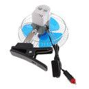 12V 8 inch Car Mini Electric Fan Strong Wind Car Fan Car Air Conditioner Low Noise Portable Auto Air Cooling Fan